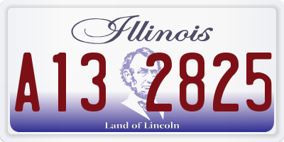 IL license plate A132825