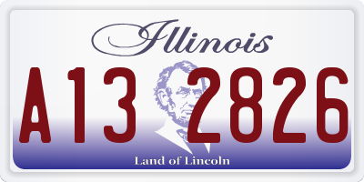 IL license plate A132826