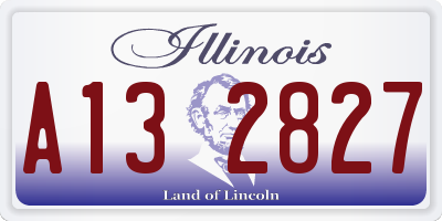 IL license plate A132827