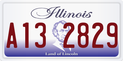 IL license plate A132829