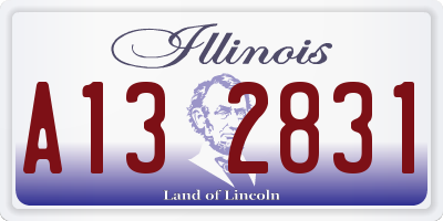 IL license plate A132831
