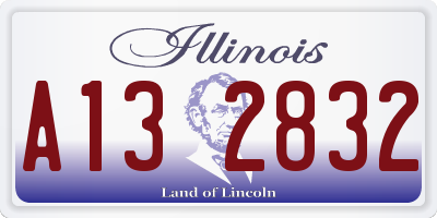 IL license plate A132832
