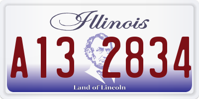IL license plate A132834