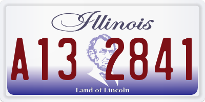 IL license plate A132841