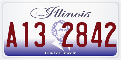 IL license plate A132842