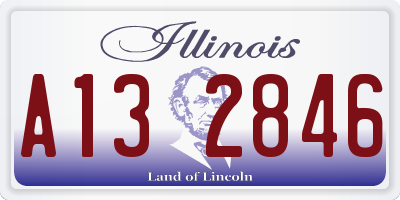 IL license plate A132846