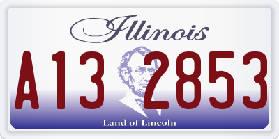 IL license plate A132853