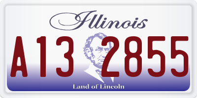IL license plate A132855