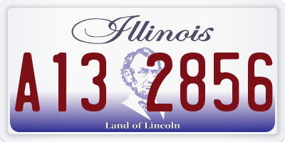 IL license plate A132856