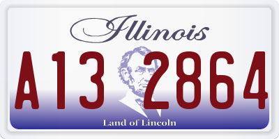 IL license plate A132864
