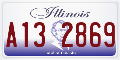 IL license plate A132869