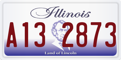 IL license plate A132873