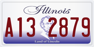 IL license plate A132879