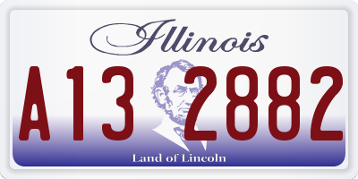 IL license plate A132882