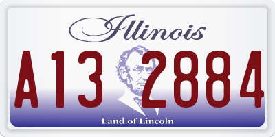 IL license plate A132884