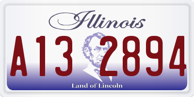 IL license plate A132894