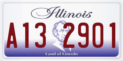 IL license plate A132901