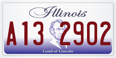 IL license plate A132902