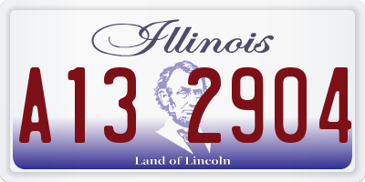 IL license plate A132904