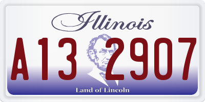 IL license plate A132907