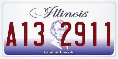 IL license plate A132911