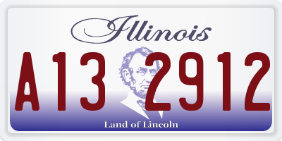 IL license plate A132912