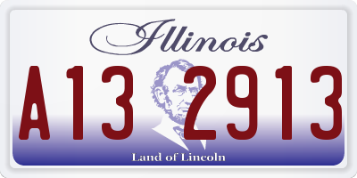 IL license plate A132913