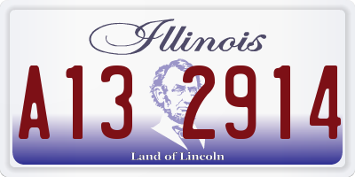 IL license plate A132914
