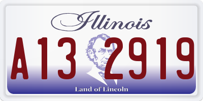IL license plate A132919