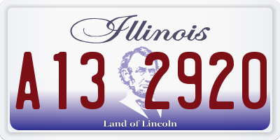 IL license plate A132920