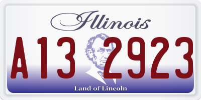 IL license plate A132923