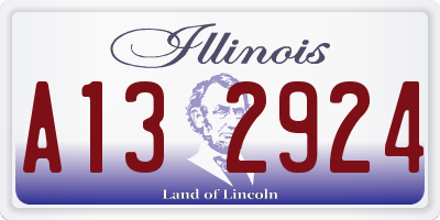 IL license plate A132924