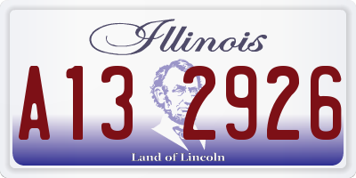 IL license plate A132926