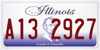 IL license plate A132927
