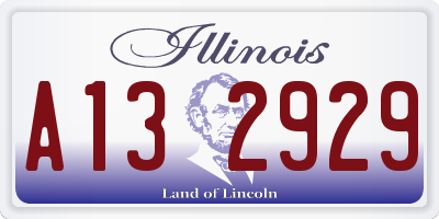 IL license plate A132929