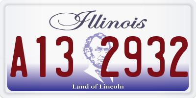 IL license plate A132932