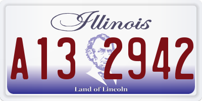 IL license plate A132942
