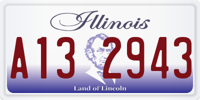 IL license plate A132943