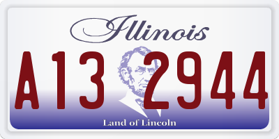 IL license plate A132944
