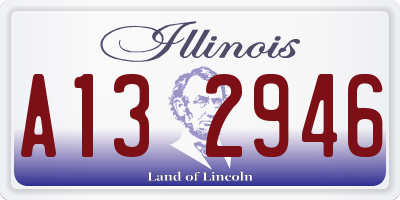 IL license plate A132946