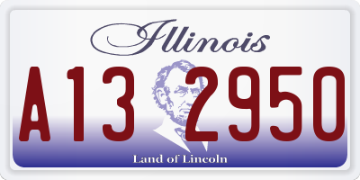 IL license plate A132950