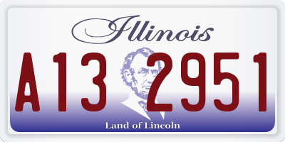IL license plate A132951