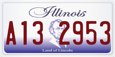 IL license plate A132953