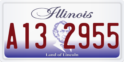 IL license plate A132955