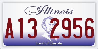 IL license plate A132956