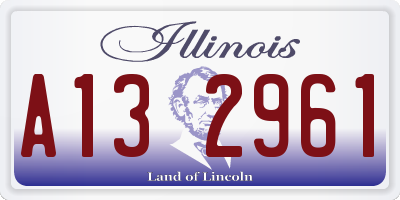 IL license plate A132961
