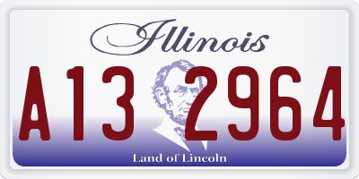 IL license plate A132964