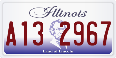 IL license plate A132967