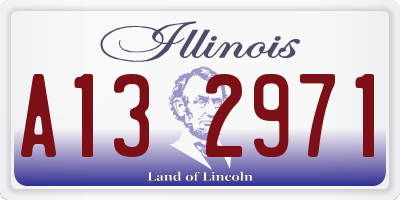 IL license plate A132971