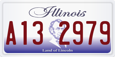 IL license plate A132979